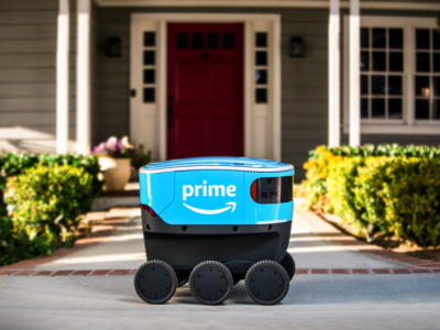 Amazon Trials Autonomous Six-Wheeled Delivery Robot